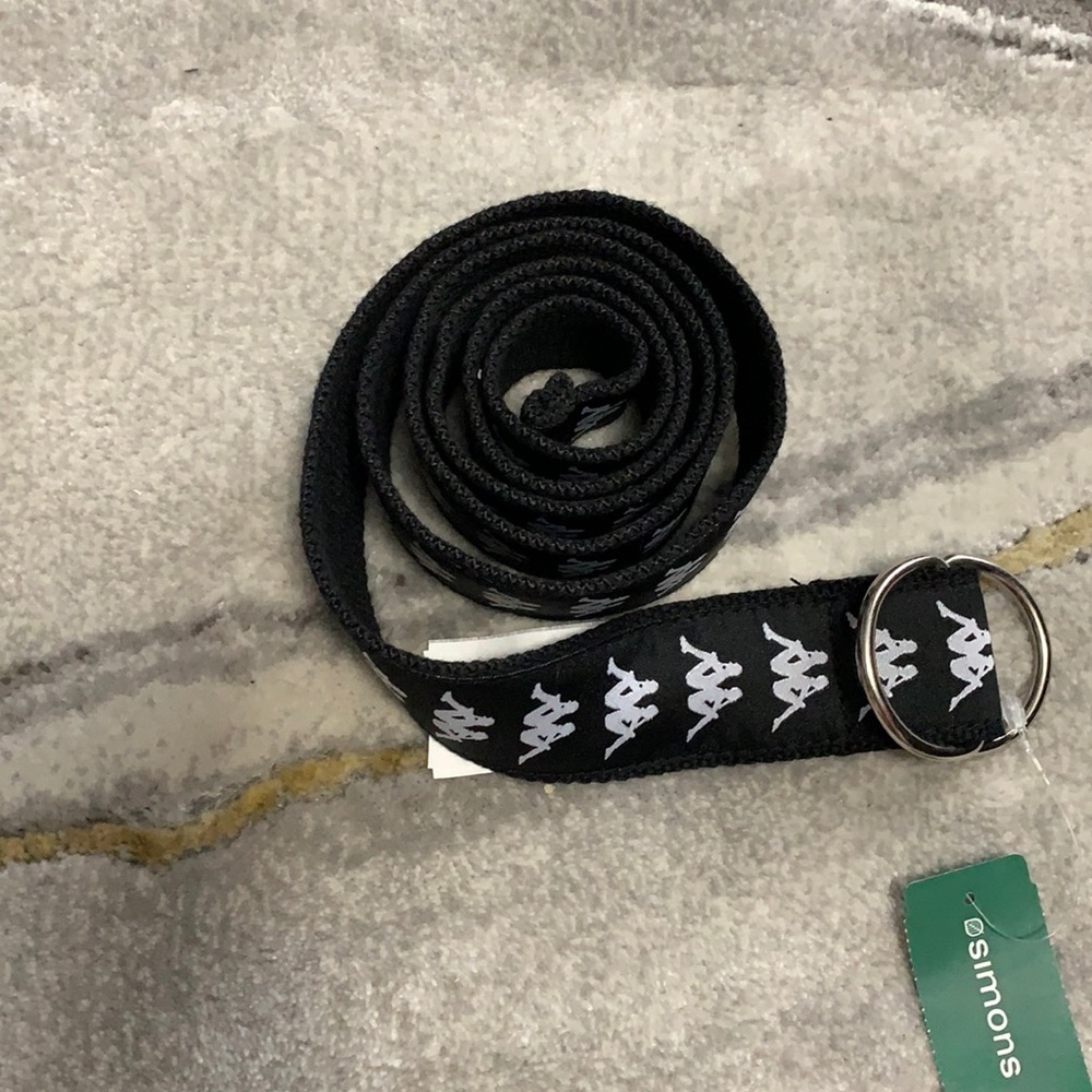 Kappa Adjustable Black Belt - Vintage Style